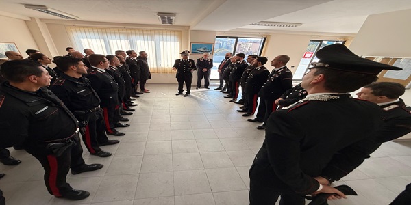 Il Generale La Gala in visita alle Compagnie CC di Marano e Giugliano